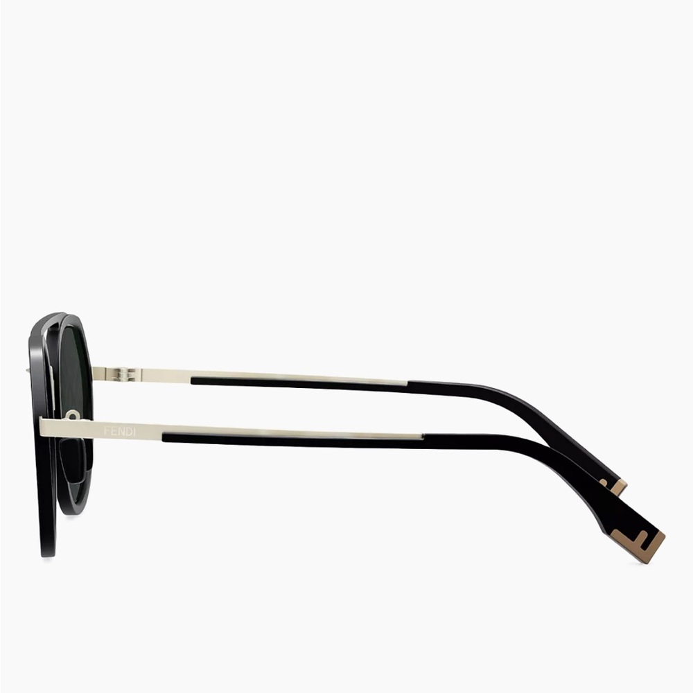 💯- New Authentic Fendi Pattern Pilot Men's Sunglasses FE40040U 02C 51. - Picture 11 of 16